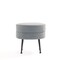 Manhattan Comfort Bailey Ottoman in Grey with Black Feet OT003-GYB - alternate 7